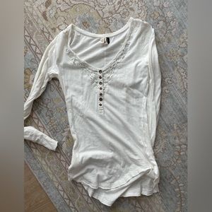 Free people long sleeve shirt